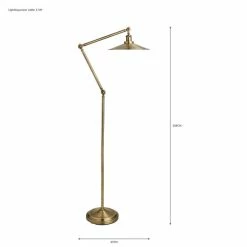 Budget 🌟 Churchgate Churchgate Langton Antique Brass Floor Lamp 😉 -Churchgate Store 30730531 alt07