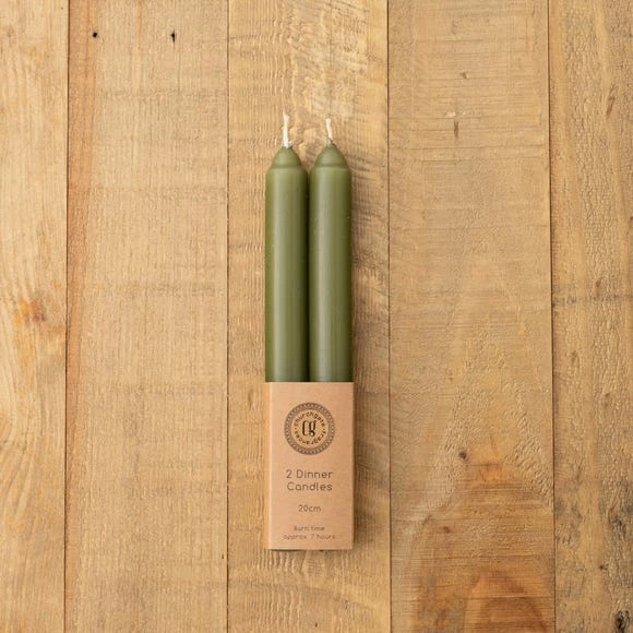 Buy ๐ Churchgate Churchgate Pack of 2 Olive Taper Candles ๐ 1 Buy ๐ Churchgate Churchgate Pack of 2 Olive Taper Candles ๐