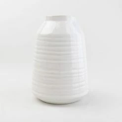 Budget 🛒 Churchgate Churchgate Ceramic Ripple 20cm Vase 😍