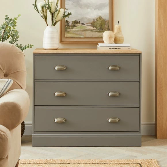 Buy 🔔 Churchgate Churchgate Steeple Grey 3 Drawer Base Unit 🎉 1 Buy 🔔 Churchgate Churchgate Steeple Grey 3 Drawer Base Unit 🎉