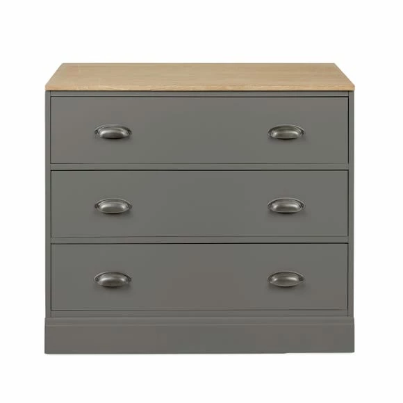 Buy 🔔 Churchgate Churchgate Steeple Grey 3 Drawer Base Unit 🎉 6 Buy 🔔 Churchgate Churchgate Steeple Grey 3 Drawer Base Unit 🎉 - Image 6