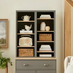 Cheapest 👏 Churchgate Churchgate Steeple Grey Open Shelf Top Unit 🔥
