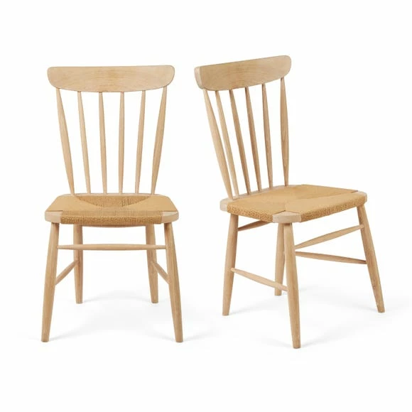 Flash Sale 😀 Churchgate Churchgate Set of 2 Ash Wood Dining Chairs 😉 2 Flash Sale 😀 Churchgate Churchgate Set of 2 Ash Wood Dining Chairs 😉 - Image 2