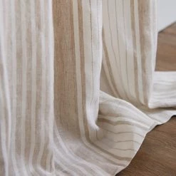 Best Pirce ✨ Churchgate Churchgate Linen Stripe Hidden Tab Top Voile 😍 -Churchgate Store 30755178 alt02