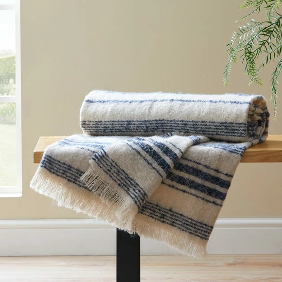 Cheapest ๐ Churchgate Churchgate Drayton Stripe Throw ๐งจ 1 Cheapest ๐ Churchgate Churchgate Drayton Stripe Throw ๐งจ