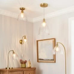 Best deal 🌟 Churchgate Churchgate Allexton Glass Floor Lamp 🎉 -Churchgate Store 30755586 alt06