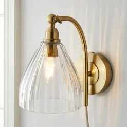 Best Sale ๐ Churchgate Churchgate Allexton Fluted Glass Wall Light ๐
