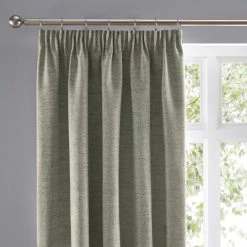 Best deal 👏 Churchgate Churchgate Swithland Herringbone Sage Pencil Pleat Curtains 🥰