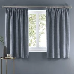 Hot Sale 🛒 Churchgate Churchgate Swithland Herringbone Ashley Blue Pencil Pleat Curtains ✨ 10 Hot Sale 🛒 Churchgate Churchgate Swithland Herringbone Ashley Blue Pencil Pleat Curtains ✨ -Churchgate Store 30768945 alt05