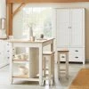Buy 💯 Churchgate Churchgate Kitchen Island & 2 Bar Stools 🔥